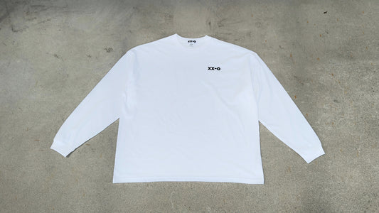 xx-o basic long sleeve tee "white" over size